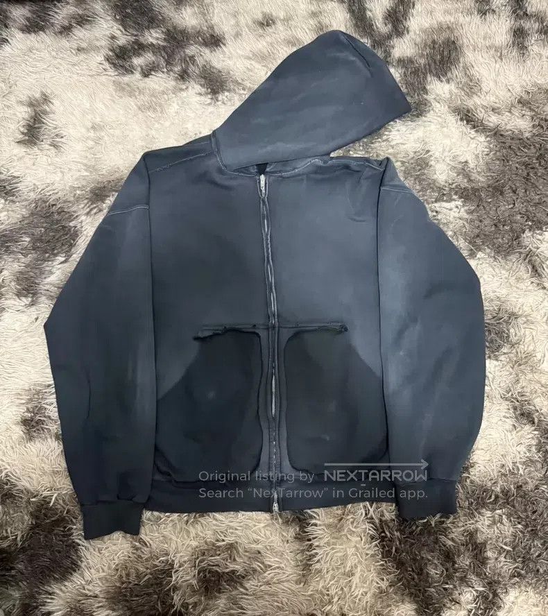 Balenciaga Balenciaga Tape tape masking tape zipper distressed hooded Size US XS / EU 42 / 0 - 1 Thumbnail