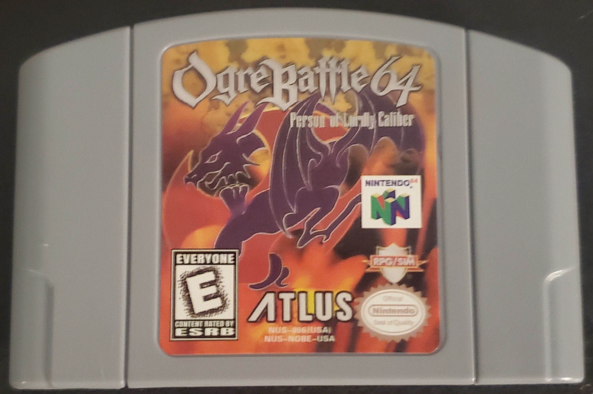 Nintendo Ogre Battle 64 N64 Nintendo 64 Video Game Cartridge 2000 Size ONE SIZE - 1 Thumbnail