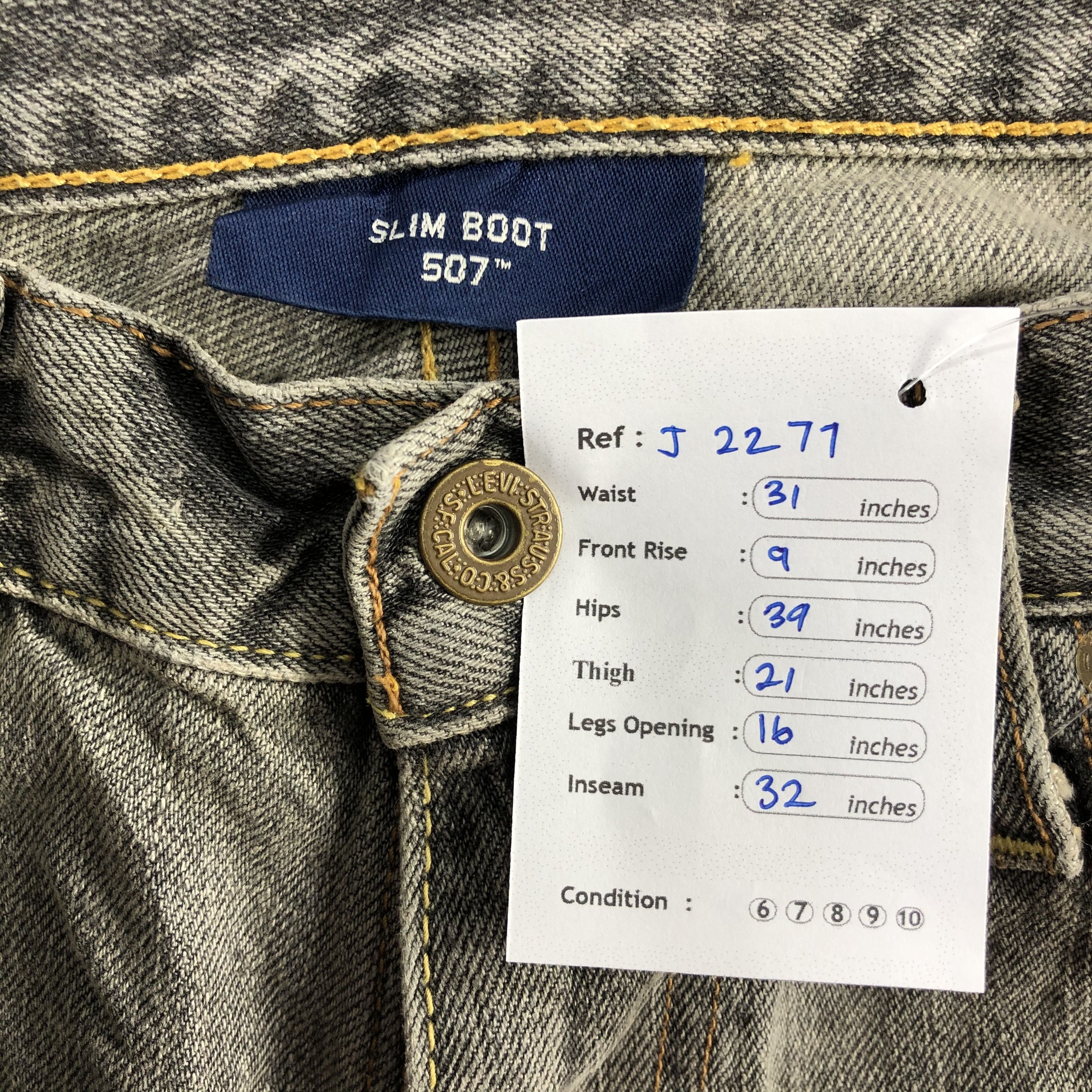 Levi's Vintage Levis 507 Flare Jeans-J2277 Size US 31 - 13 Thumbnail