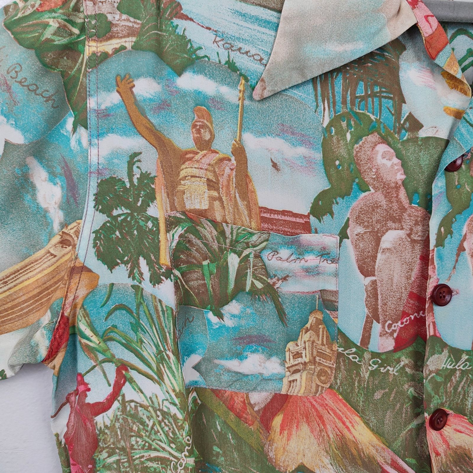 Other Vintage 40s 50s Brent Sportswear Hawaiian Rayon Shirt Size US L / EU 52-54 / 3 - 2 Thumbnail