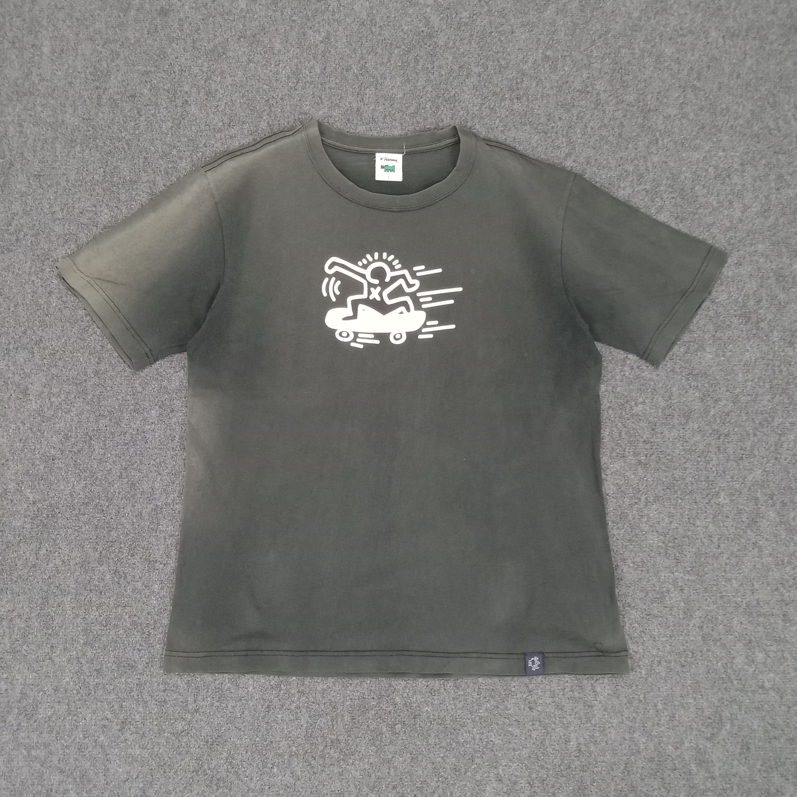 Keith Haring × Vintage Keith Haring American Designer Art Tshirt Size US L / EU 52-54 / 3 - 1 Thumbnail