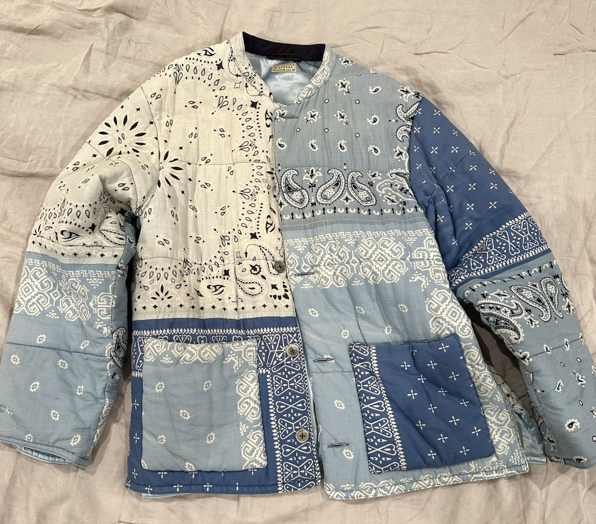 Kapital Kapital Blue Bandana Puffer Size US XL / EU 56 / 4 - 1 Thumbnail