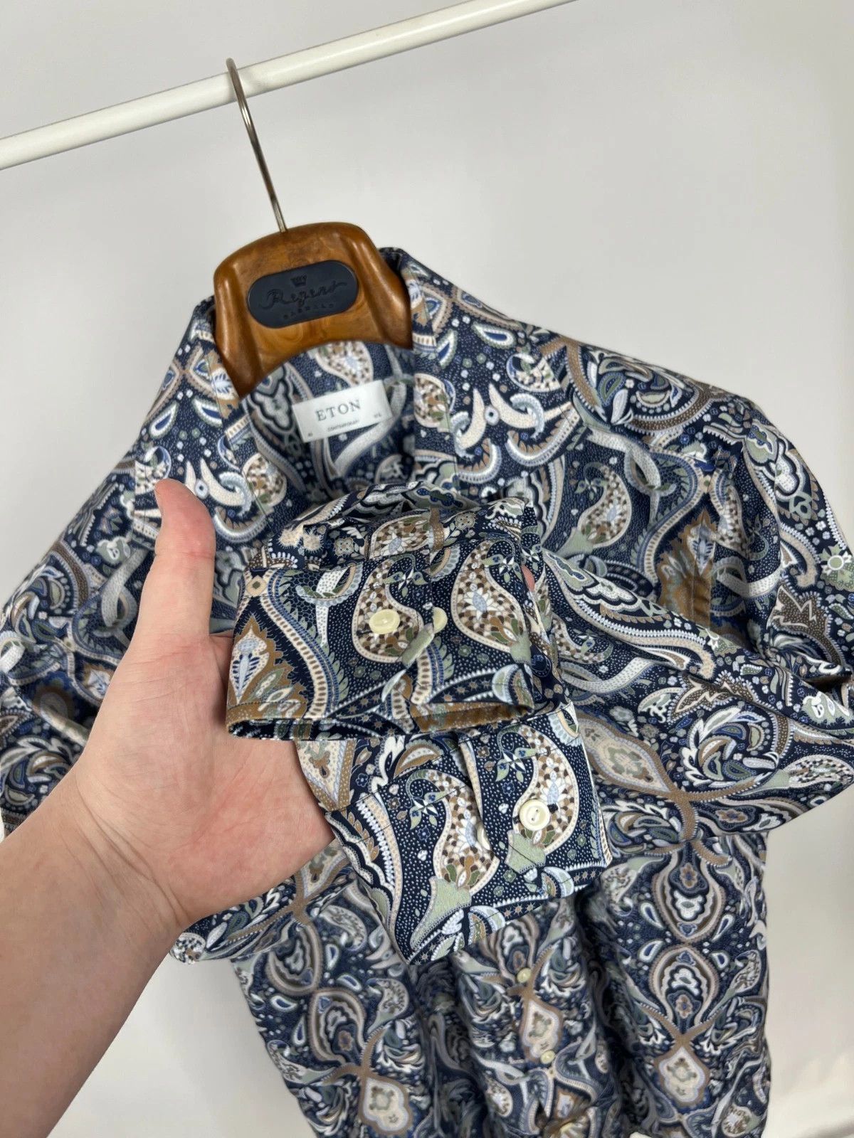 Eton Eton Contemporary Abstract Multicolor Shirt Long Sleeve Size US M / EU 48-50 / 2 - 4 Thumbnail