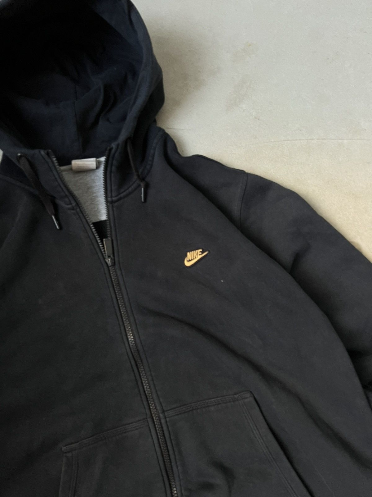 Nike × Vintage Vintage Nike zip hoodie rap oversize hoodie big logo Size US XL / EU 56 / 4 - 7 Thumbnail