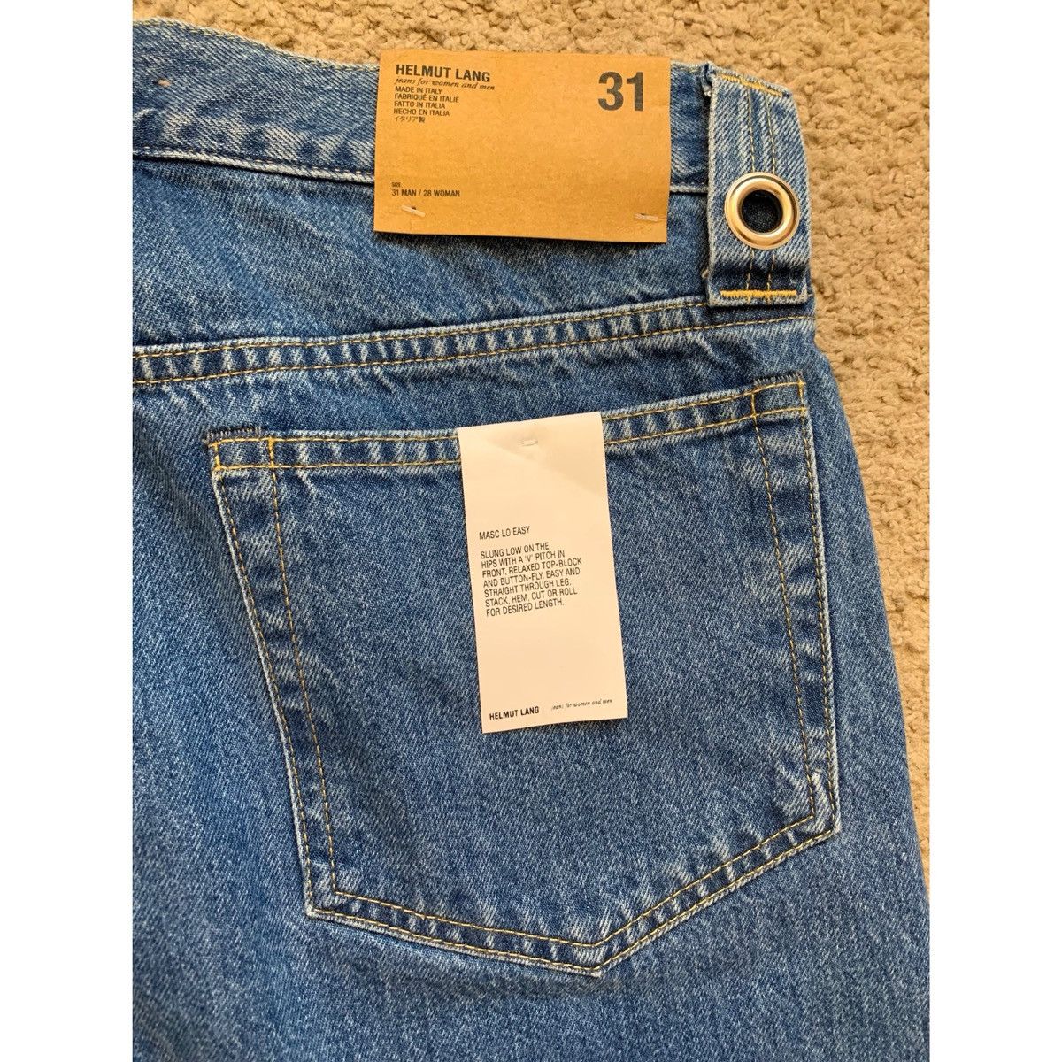 Helmut Lang HELMUT LANG MASC LO EASY JEANS Size US 31 - 10 Thumbnail