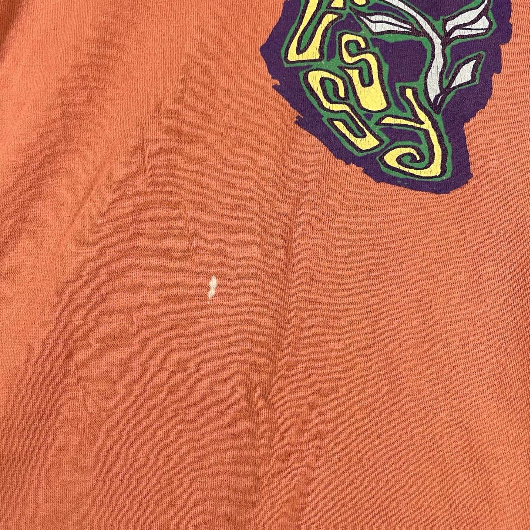 Logo 7 VINTAGE Stussy T-Shirt Shirt Mens Large Logo Flower Graphic Orange 90s Streetwear Mens Size US L / EU 52-54 / 3 - 4 Thumbnail