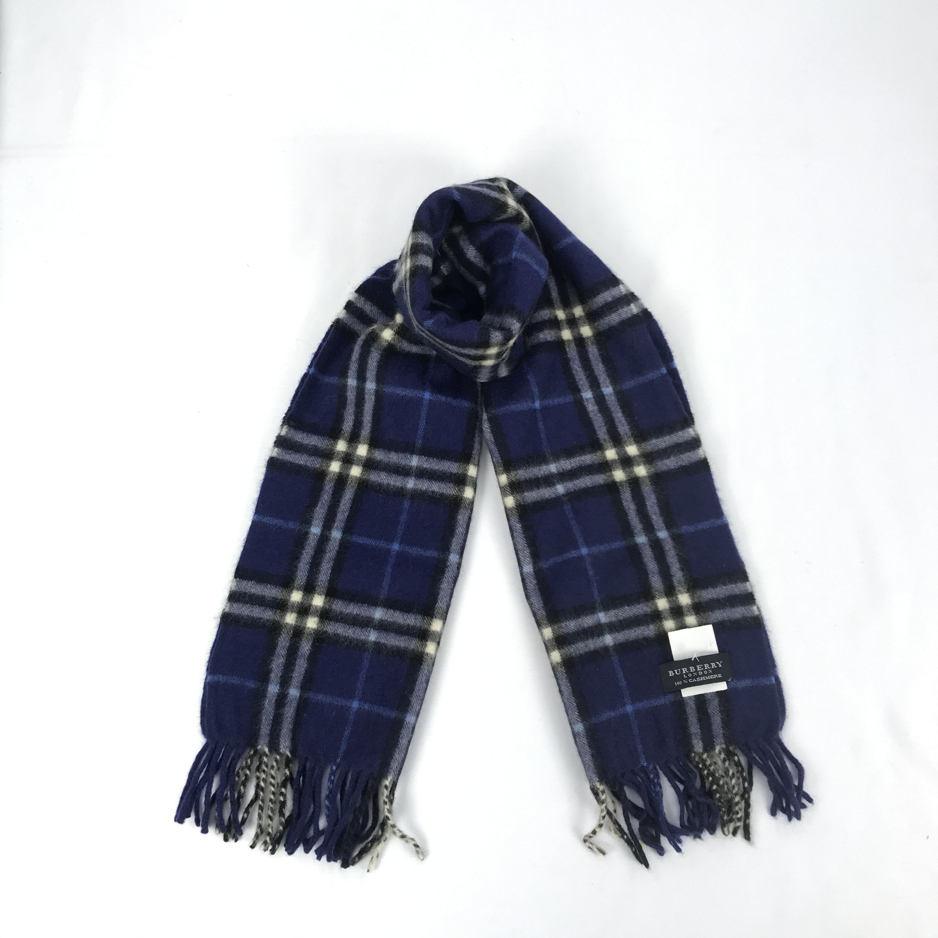 Burberry Vintage Burberry Cashmere Scarf Muffler Wool Scarves Size ONE SIZE - 1 Thumbnail