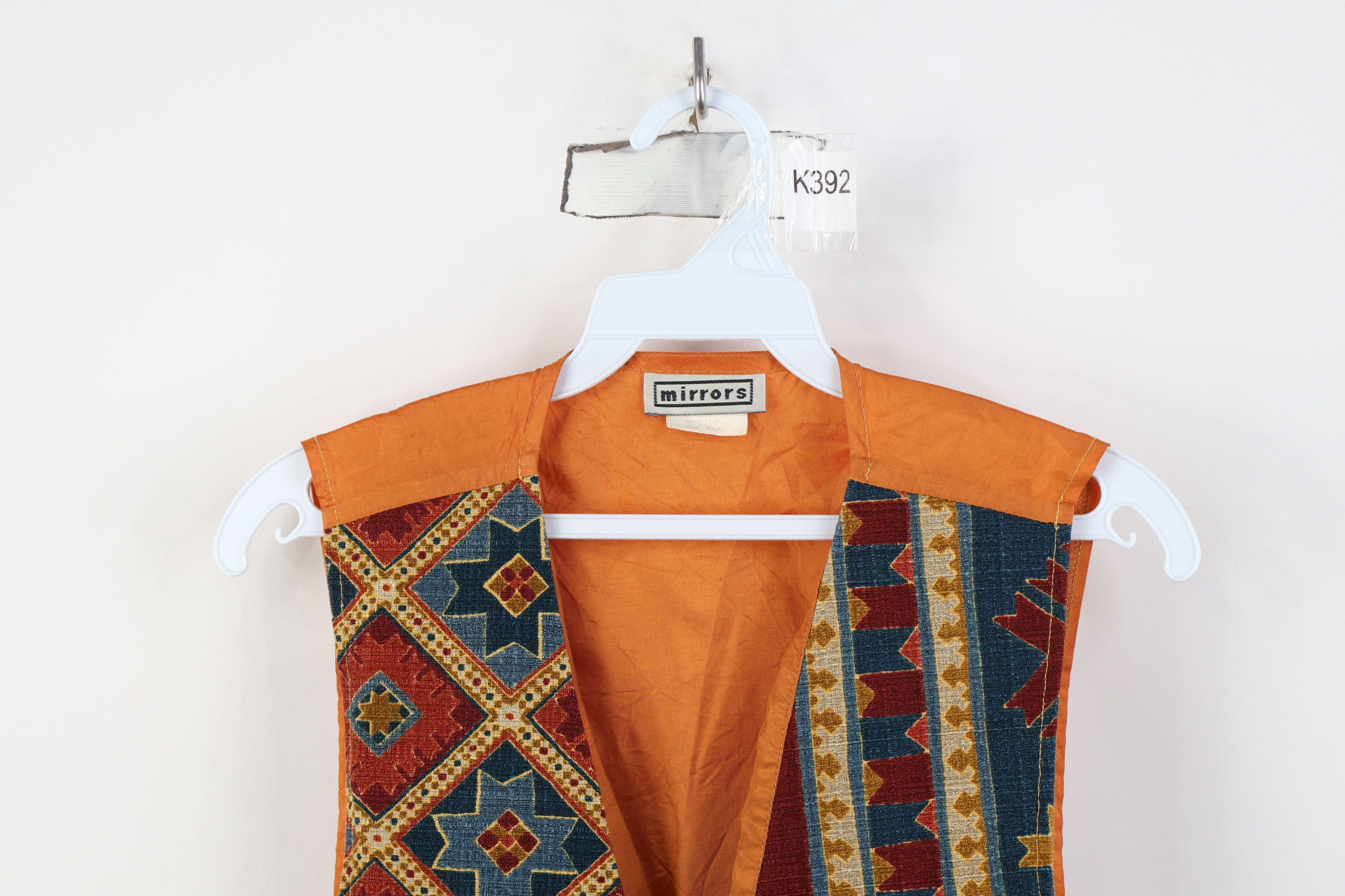 Vintage Vintage 90s Streetwear Rainbow Southwestern Vest Jacket USA Size M / US 6-8 / IT 42-44 - 2 Thumbnail