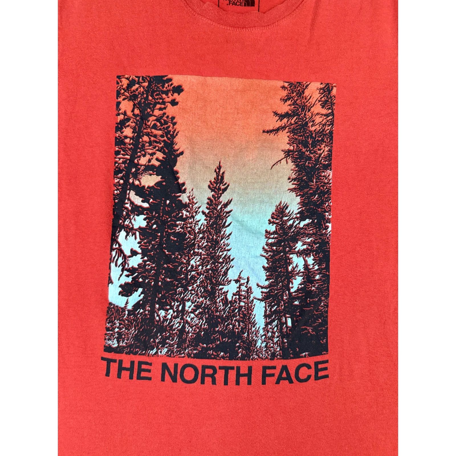 The North Face VINTAGE? No — The North Face Shirt Men Small Petite Red Crew Neck 100% Cotton Tree Logo READ Size US S / EU 44-46 / 1 - 6 Thumbnail