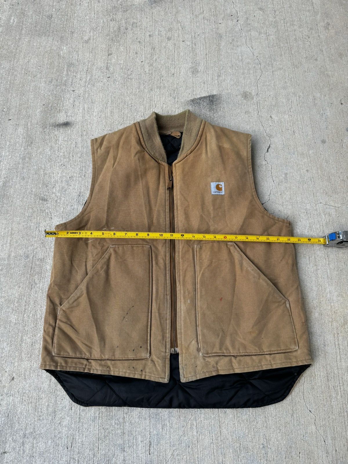 Carhartt × Vintage Vintage khaki carhartt vest Size US XL / EU 56 / 4 - 3 Thumbnail