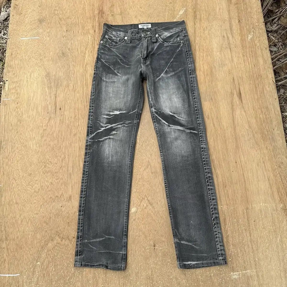 LOWBOX SEND OFFERS 🔥VINTAGE LOWBOX JEANS PUNK BONDAGE FLARE W30 L32 Size US 30 / EU 46 - 1 Thumbnail