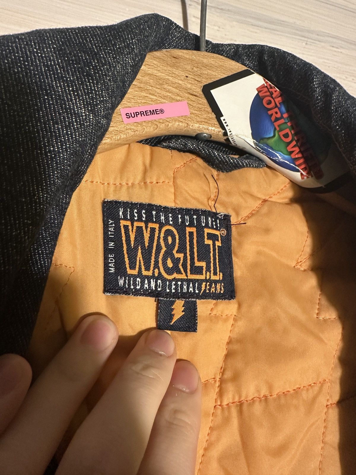 Vintage × W&LT × Walter Van Beirendonck NOS Early 90s Caban denim coat Vintage archive Walt Size US M / EU 48-50 / 2 - 14 Thumbnail
