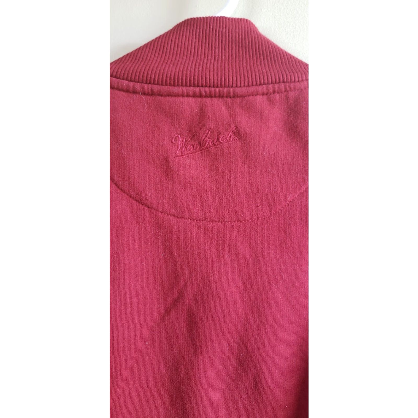 Vintage Woolrich Woolen Mills 1/4 Zip Pullover Sweater Elbow Patch Red Men’s Large New Shirt Size US L / EU 52-54 / 3 - 6 Thumbnail