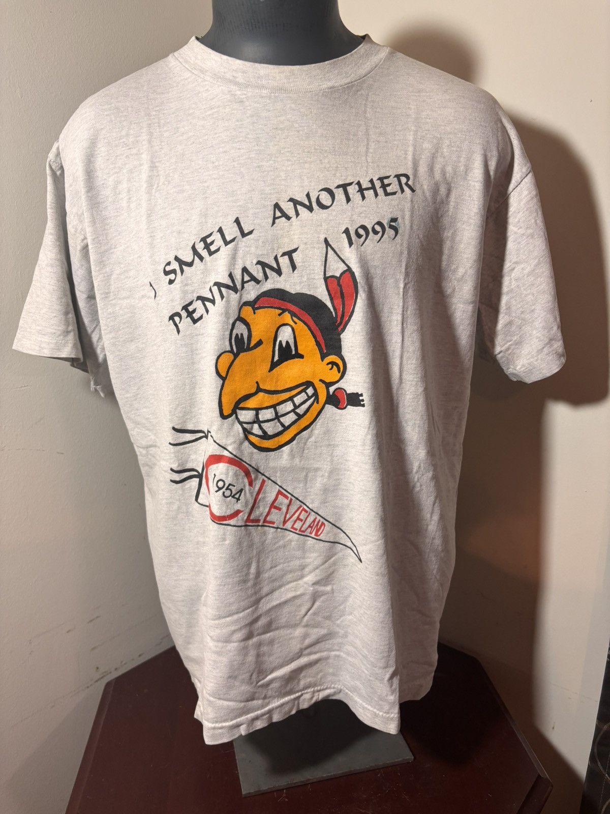 Salem Sportswear × Vintage Vintage 90s Cleveland Indians shirt Size US L / EU 52-54 / 3 - 1 Thumbnail