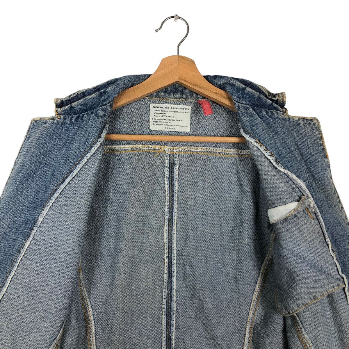 Blue Blue Japan 🔥90’s Hikory Chore Jacket Big Shark Blue Blue Japan Design Size US M / EU 48-50 / 2 - 11 Thumbnail