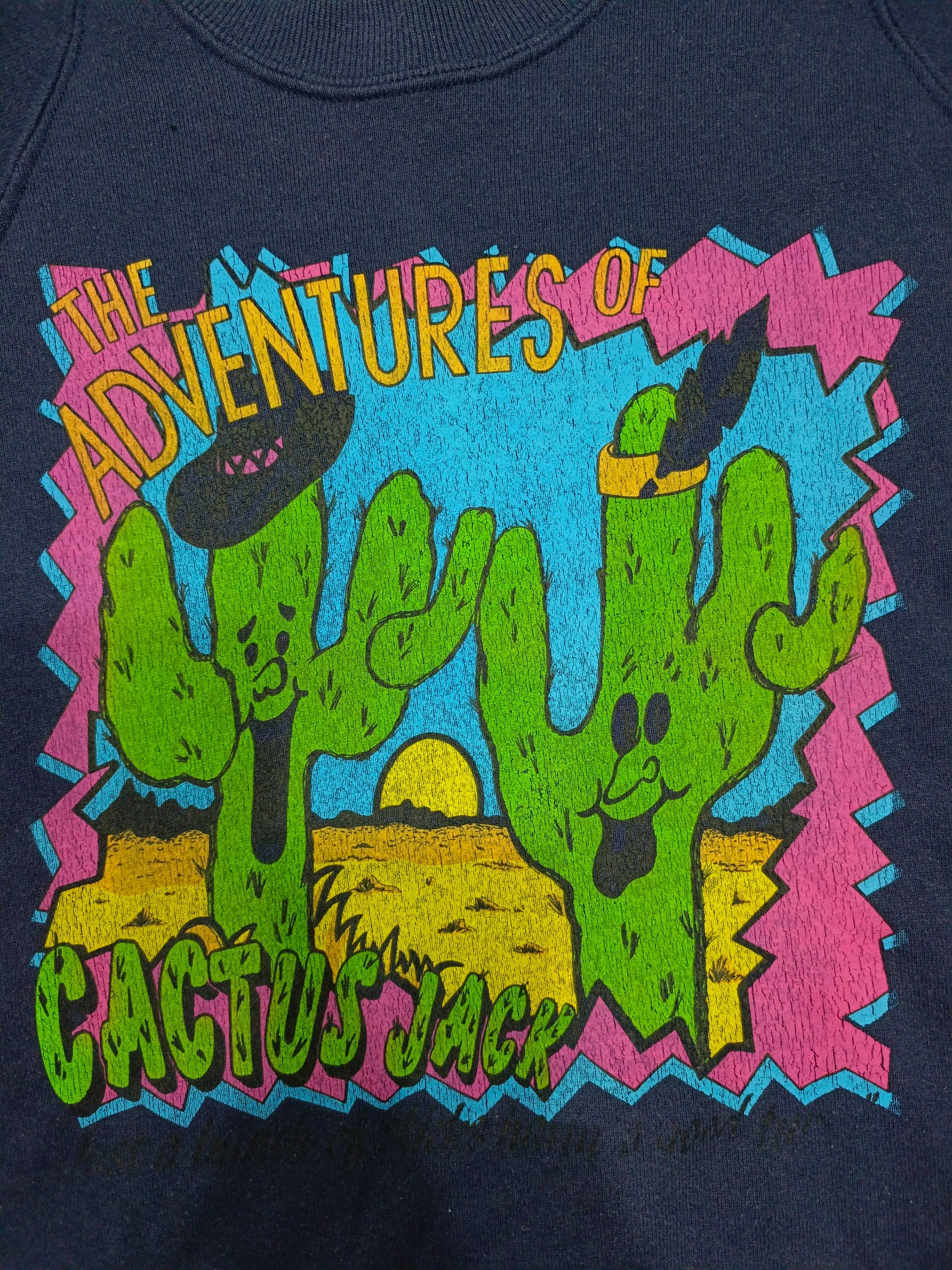 Vintage Vintage 90s Sweatshirt The Adventures Cactus Jack Size US XL / EU 56 / 4 - 6 Thumbnail