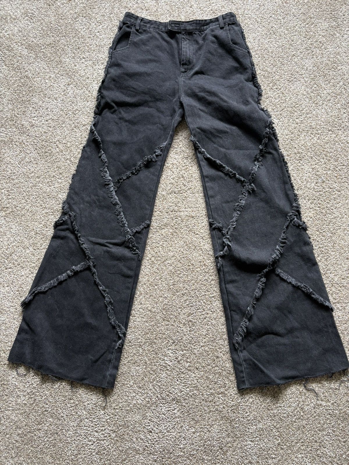 Other Futurist frayed black denim Size US 31 - 1 Thumbnail