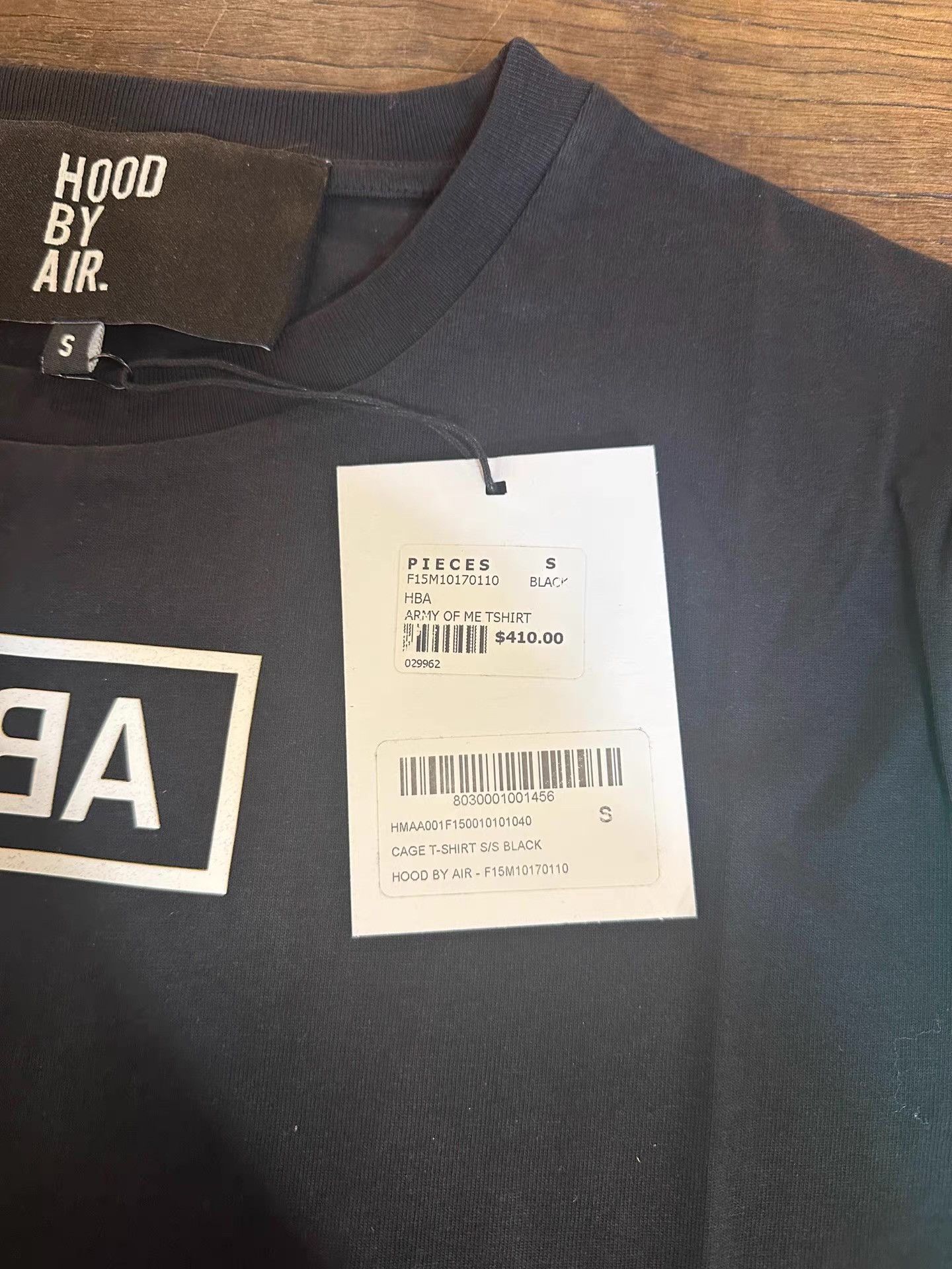 Hood By Air HBA HOOD BY AIR 15FW Black Cage S/S Tee Ｑ25 Size US L / EU 52-54 / 3 - 5 Thumbnail