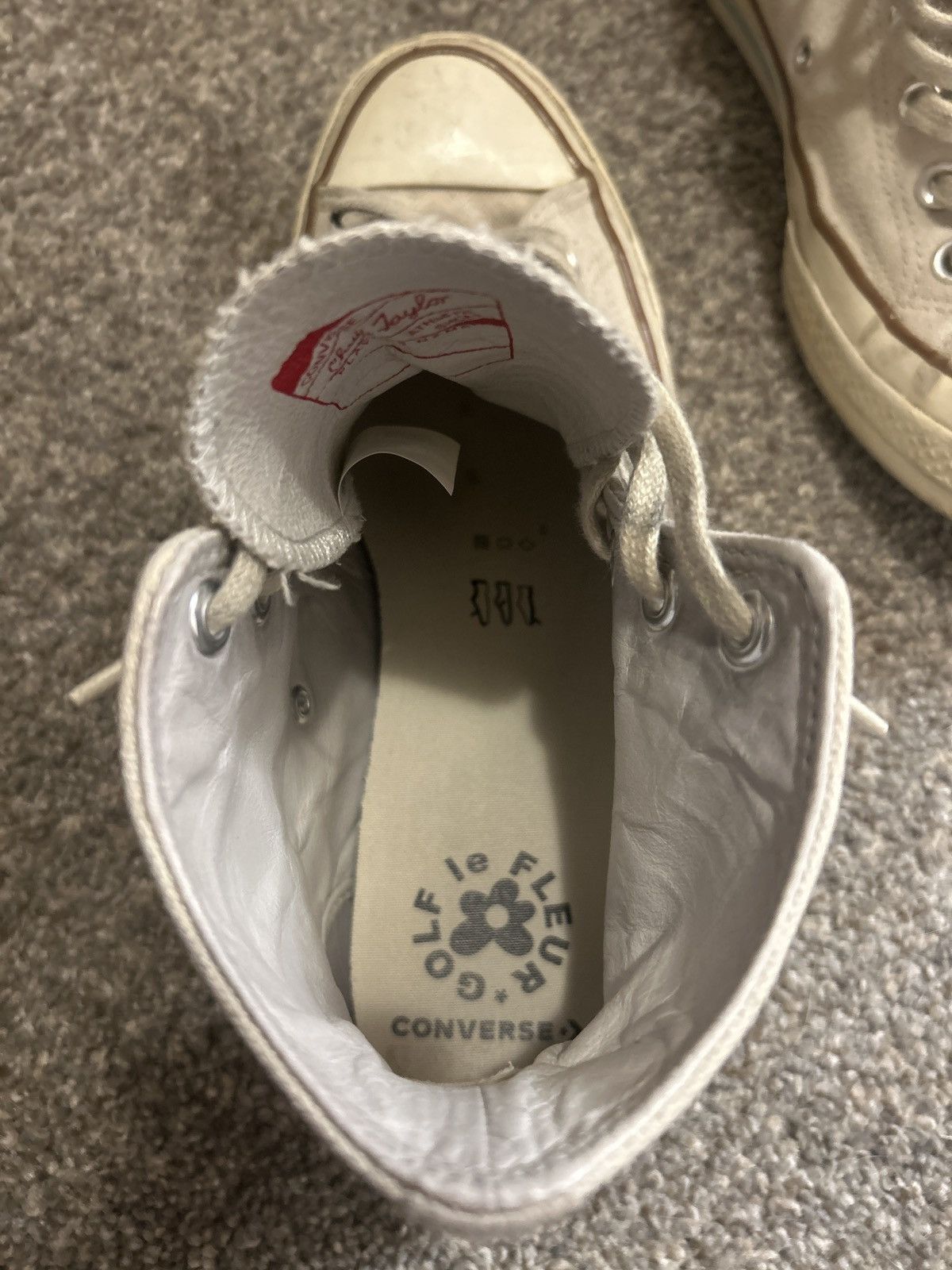 Converse × Golf le Fleur Golf le Fleur x Converse Chuck 70 Parchment Canvas Size US 8.5 / EU 41-42 - 6 Thumbnail