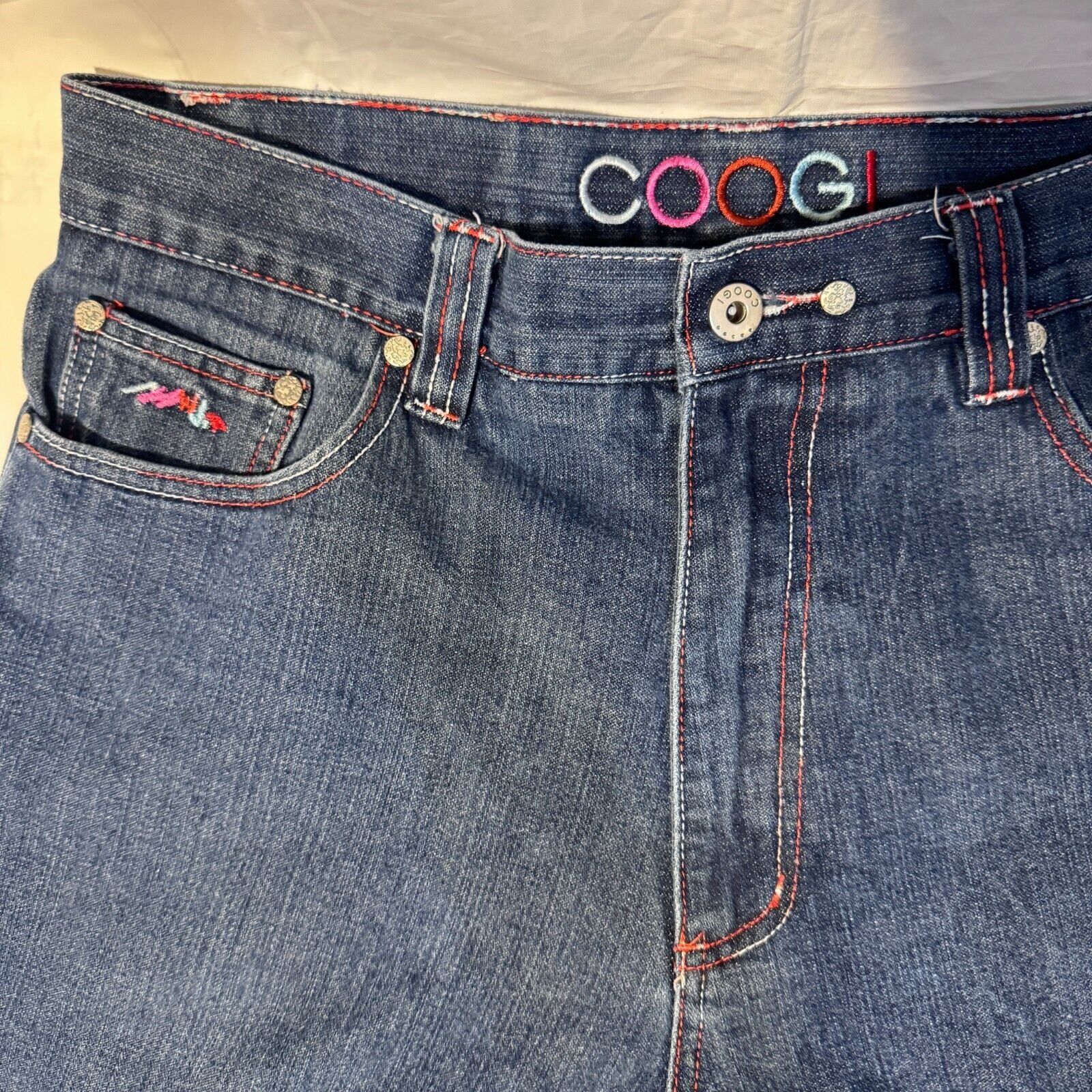 Coogi COOGI Jeans 34x32 Red/Pink Y2K Embroidered Back Pocket Denim Size US 34 / EU 50 - 3 Thumbnail