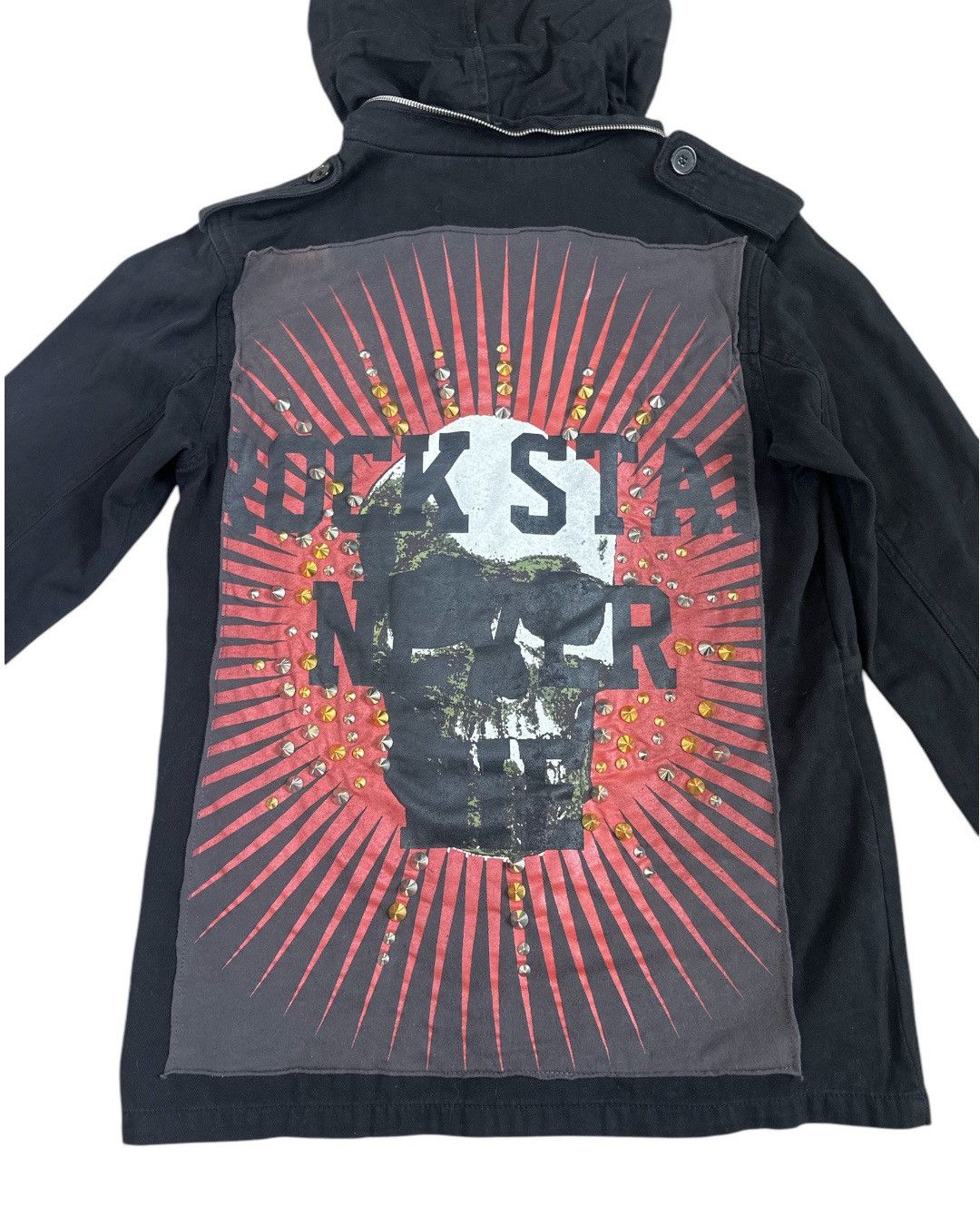 Japanese Brand × Vintage Vintage Glad News “Rockstar Never Die” Military M-65 Jacket Size US S / EU 44-46 / 1 - 7 Thumbnail