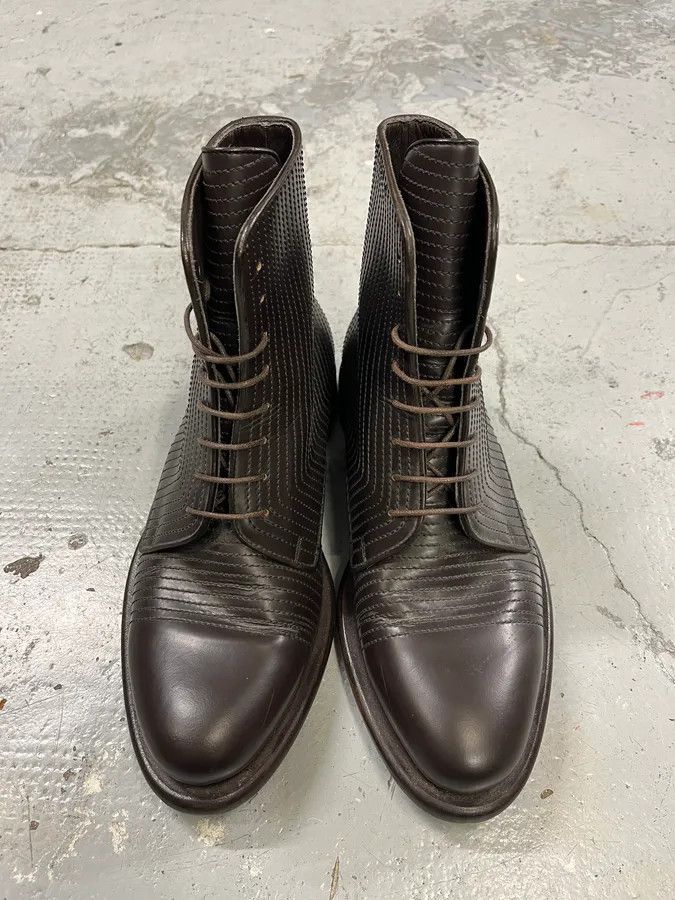 Dirk Bikkembergs Dirk Bikkembergs Brown Leather Lined Ankle Boots Size US 8.5 / EU 41-42 - 4 Thumbnail