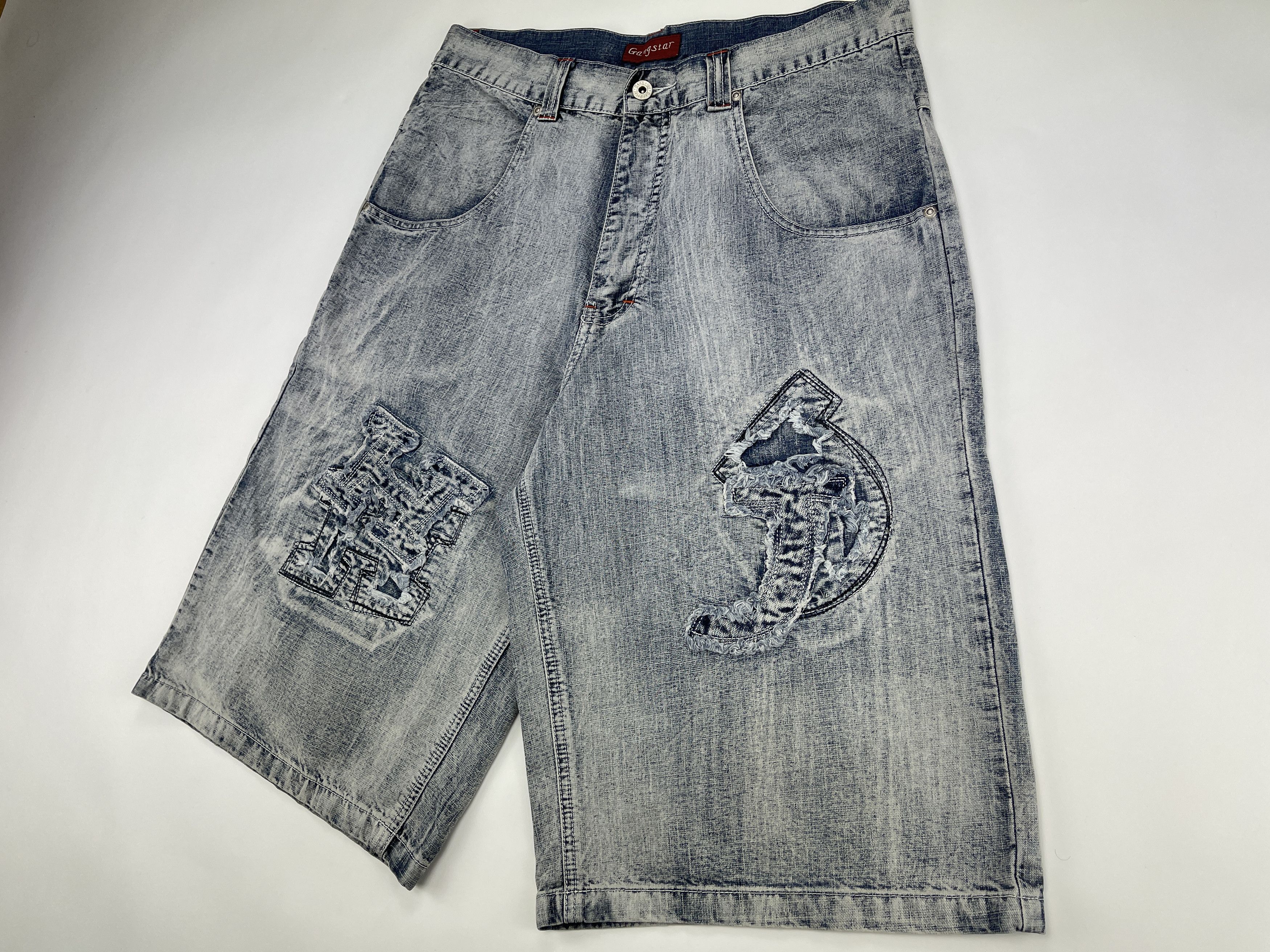 Other Gangstar jeans shorts, vintage baggy denim, 90s hip hop W 34 Size US 34 / EU 50 - 4 Thumbnail