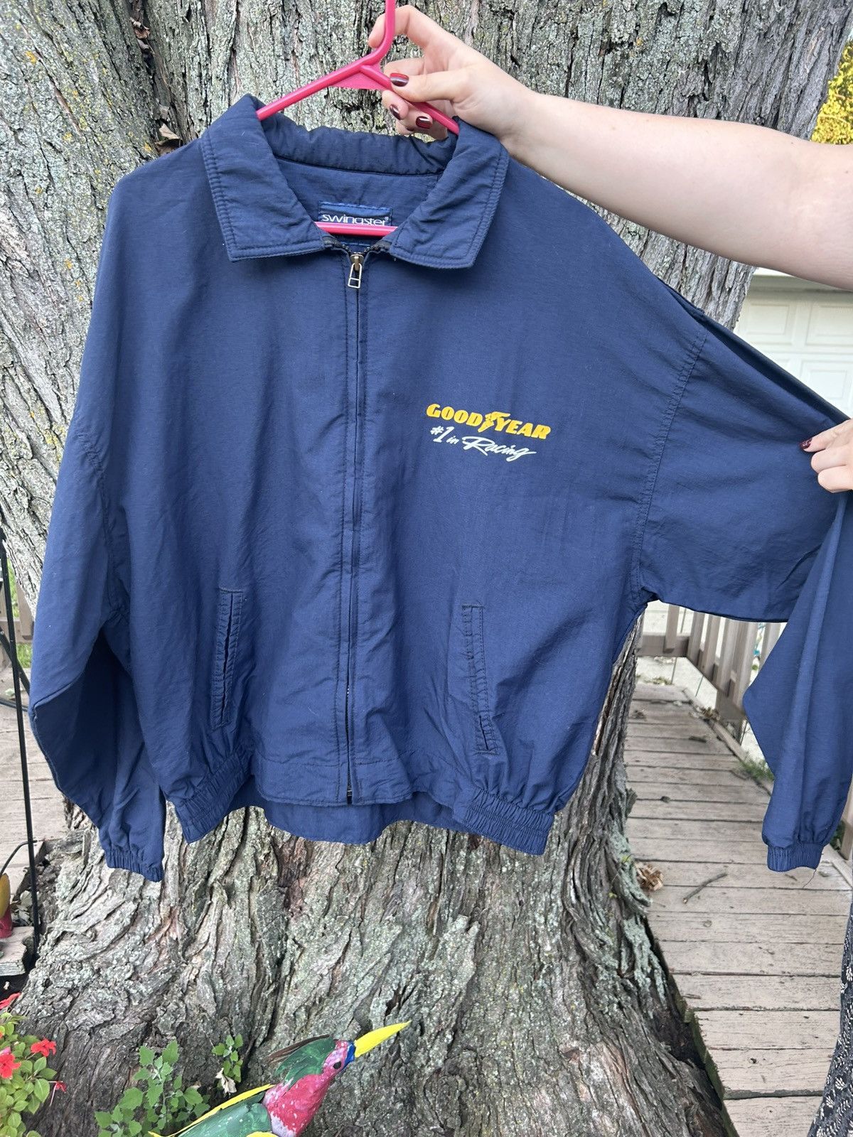 Other Vintage Swingster Goodyear Racing Jacket Embroidered Logo Size US L / EU 52-54 / 3 - 1 Thumbnail