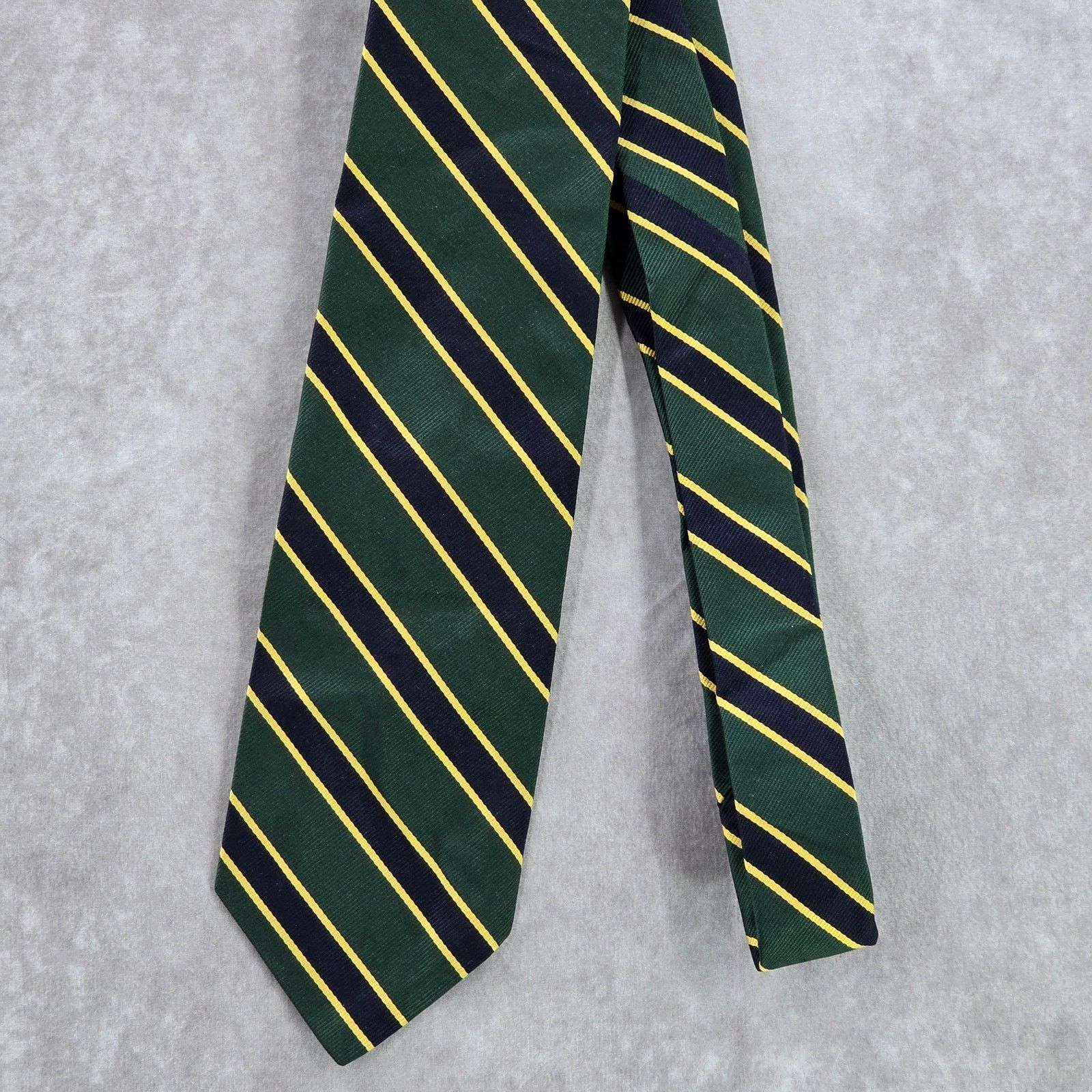 Robert Talbott Robert Talbott for Bunce Brothers Black Stripe Silk Neck Tie Size 28 - 2 Thumbnail
