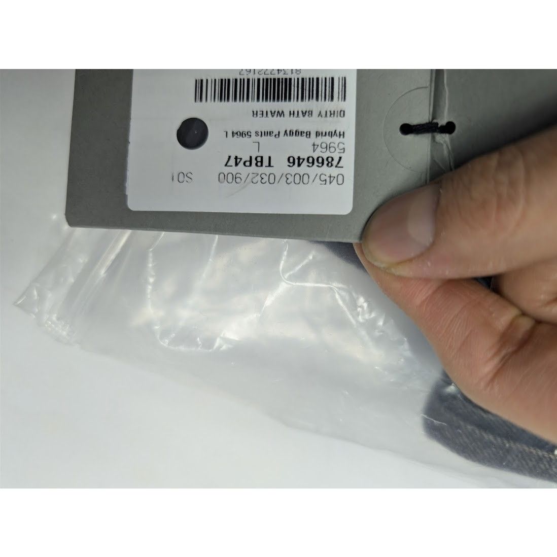 Balenciaga o1rshd1 Hybrid Baggy Pants in Dirty Bath Water Size US 34 / EU 50 - 21 Thumbnail
