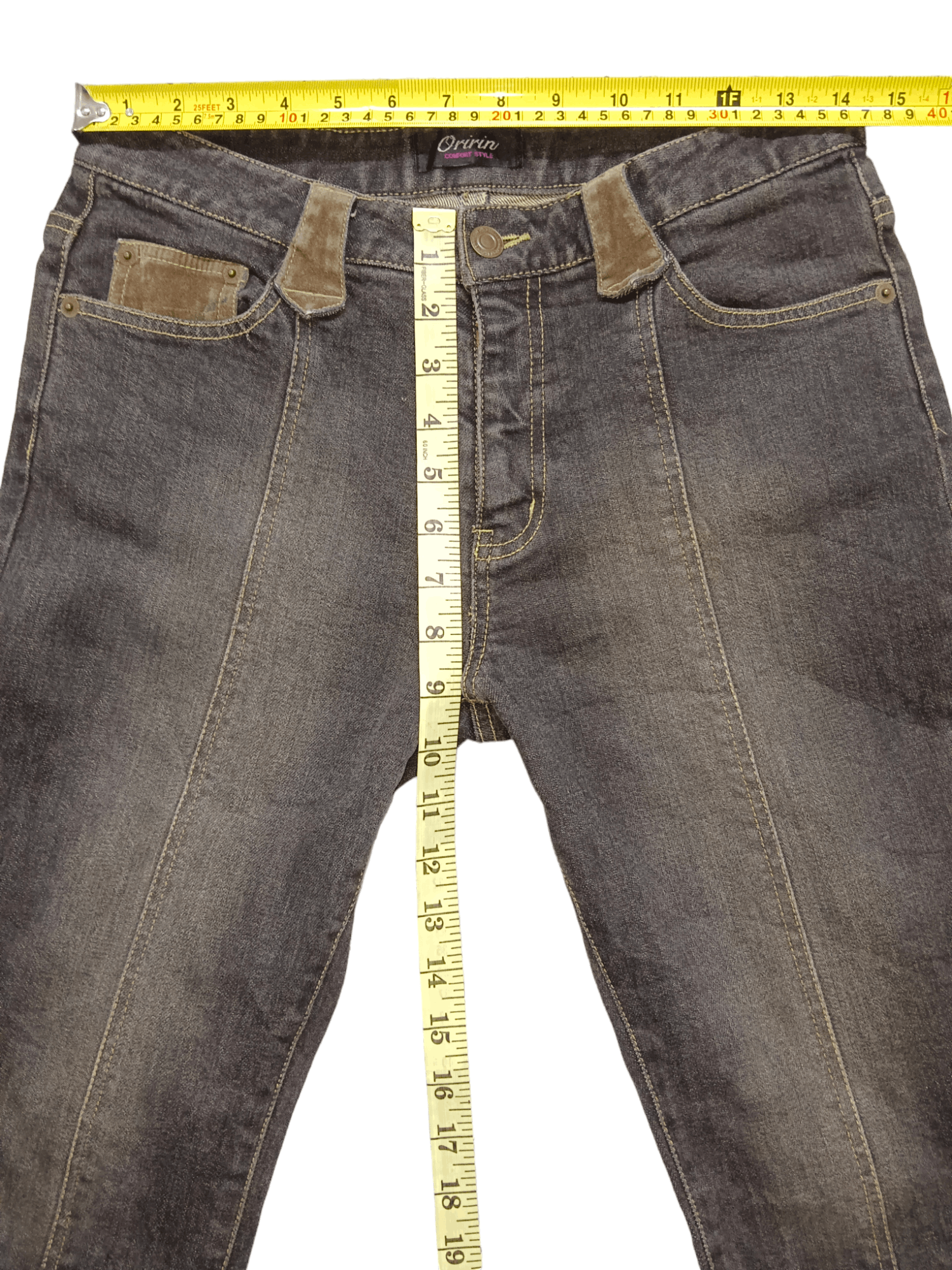 If Six Was Nine Oririn Low Rise Skinny Punk Flare Jeans Size US 28 / EU 44 - 8 Thumbnail