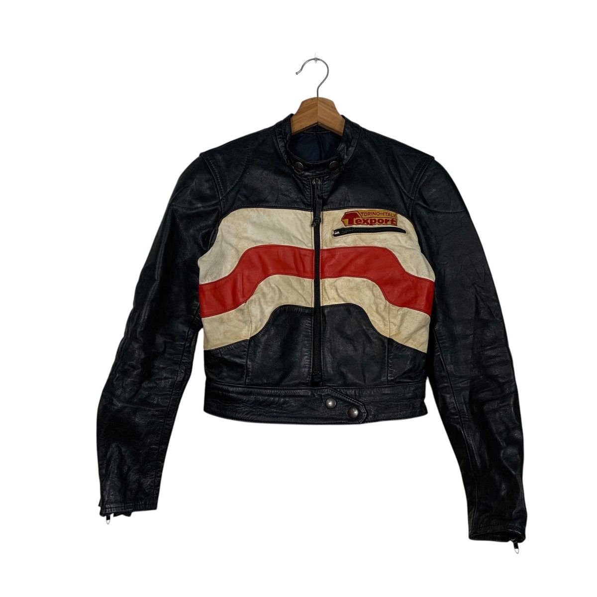 Sports Specialties Italian Texport Motorcycle Riding Leather Jacket Size XS / US 0-2 / IT 36-38 - 1 Thumbnail