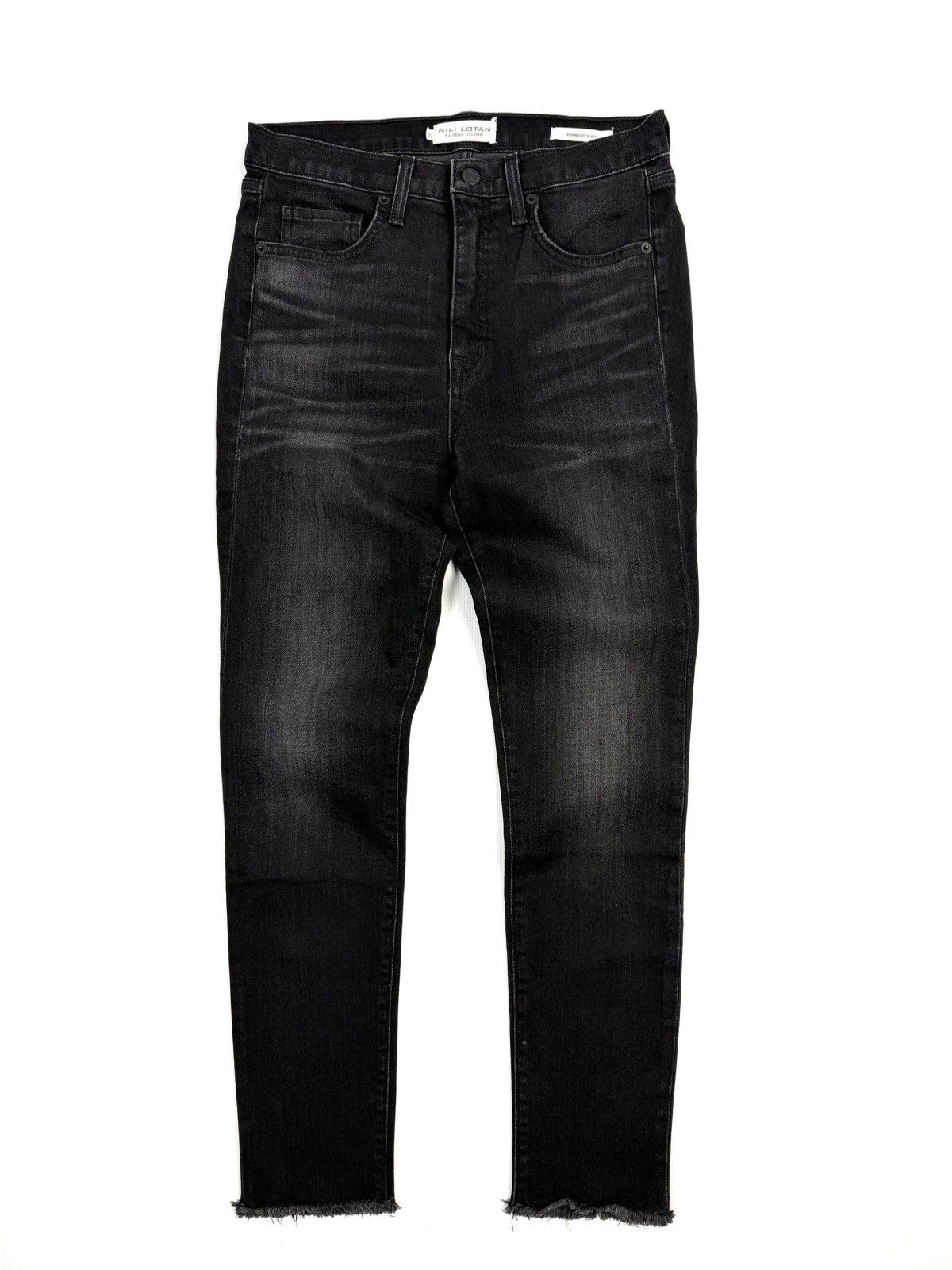 Nili Lotan Nili Lotan High Waist Skinny Jeans Raw Hem USA Avantgarde Size 28" / US 6 / IT 42 - 1 Thumbnail