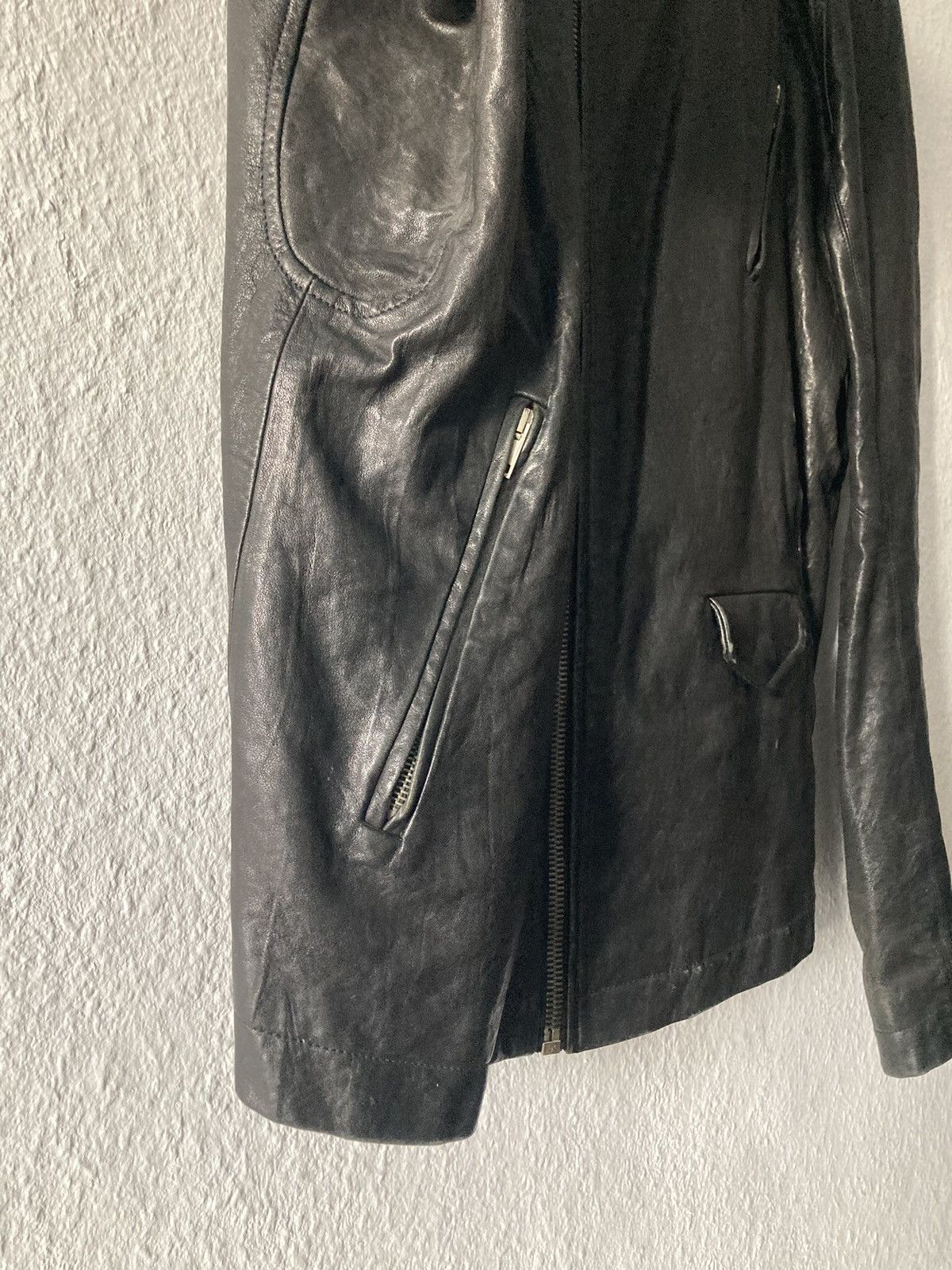 Rick Owens FW09 "CRUST" Hammered Lamb Stooges Leather Jacket Rick Owens Size US XL / EU 56 / 4 - 7 Thumbnail