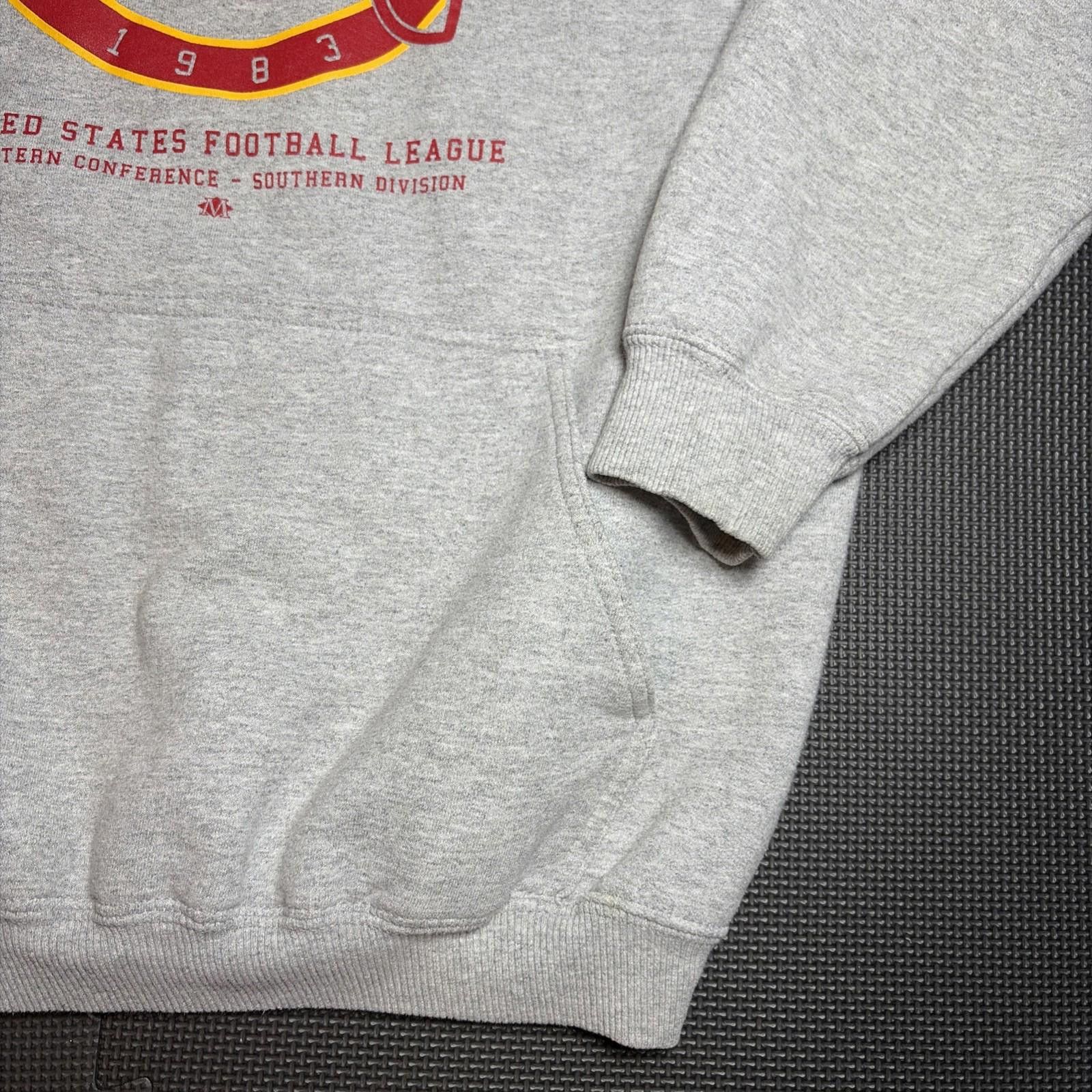 Hanes vintage 90’s BIRMINGHAM STALLIONS USFL SWEATSHIRT NFL Hoodie Size ONE SIZE - 3 Thumbnail