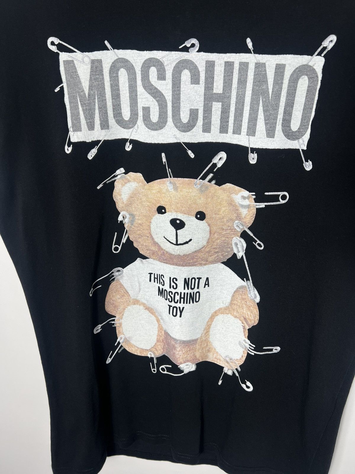 Love Moschino Vintage luxury Love Moschino Teddy Bear Designer T-shirt Size L / US 10 / IT 46 - 2 Thumbnail