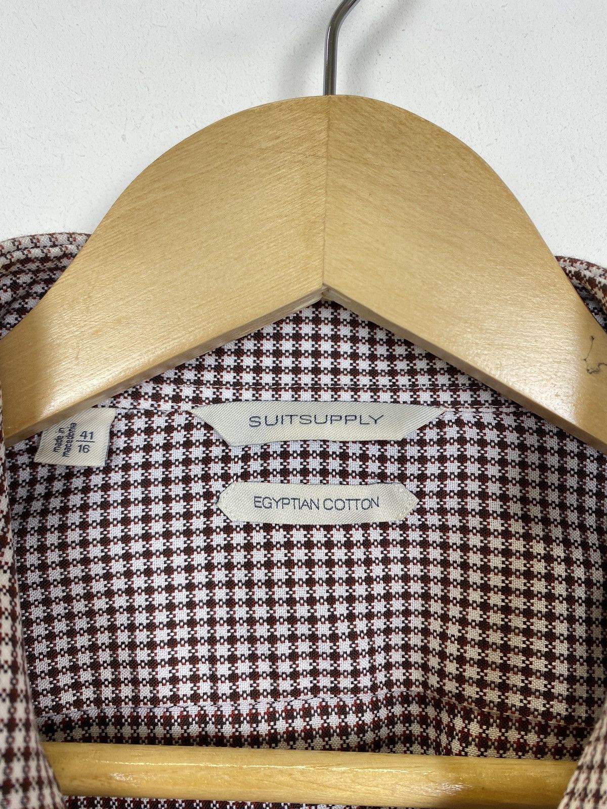 Suitsupply Suitsupply Egyptian Cotton Formal Plaid Shirt Size 41 - 16 Size US M / EU 48-50 / 2 - 5 Thumbnail