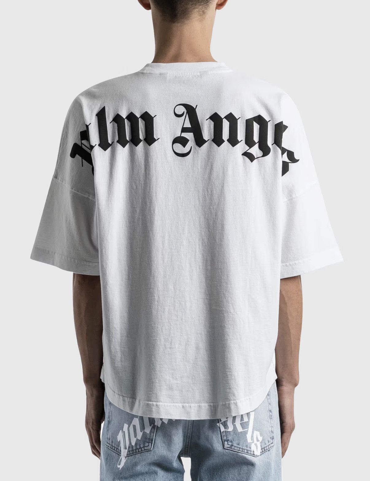 Palm Angels White Palm Angels Logo Tee Big Size US M / EU 48-50 / 2 - 3 Thumbnail