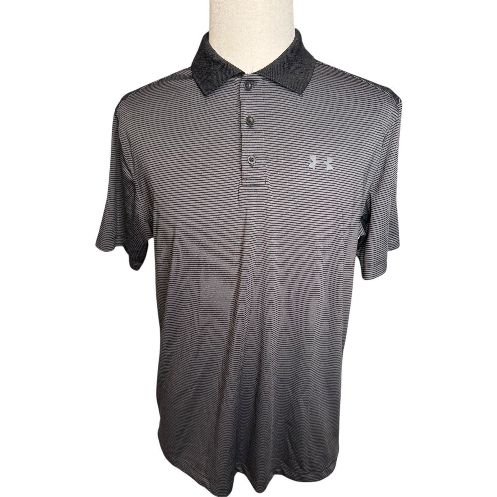 Under Armour Two Under Armour Heat Gear Polo Golf Shirts Loose Fit Large Size US L / EU 52-54 / 3 - 7 Thumbnail
