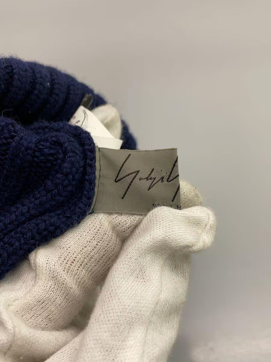 Yohji Yamamoto Ribbed Patch Knit Wool Beanie Size ONE SIZE - 3 Thumbnail