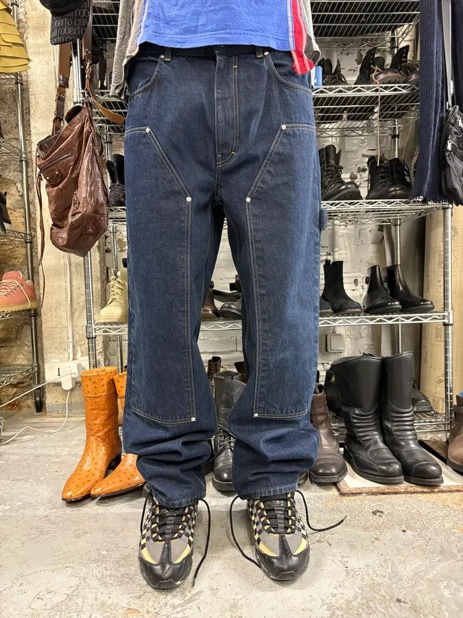 Givenchy SS2024 Givenchy 4G Cargo Denim Brut Carpenter Jeans Size US 32 / EU 48 - 2 Thumbnail