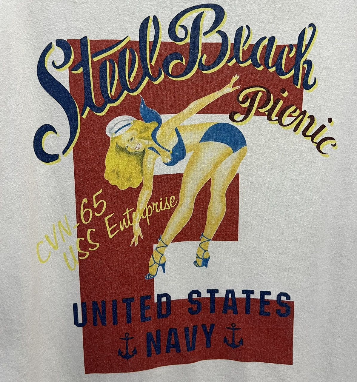 Avirex × Vintage Rare!! Avirex United State Navy T-shirt Size US L / EU 52-54 / 3 - 4 Thumbnail