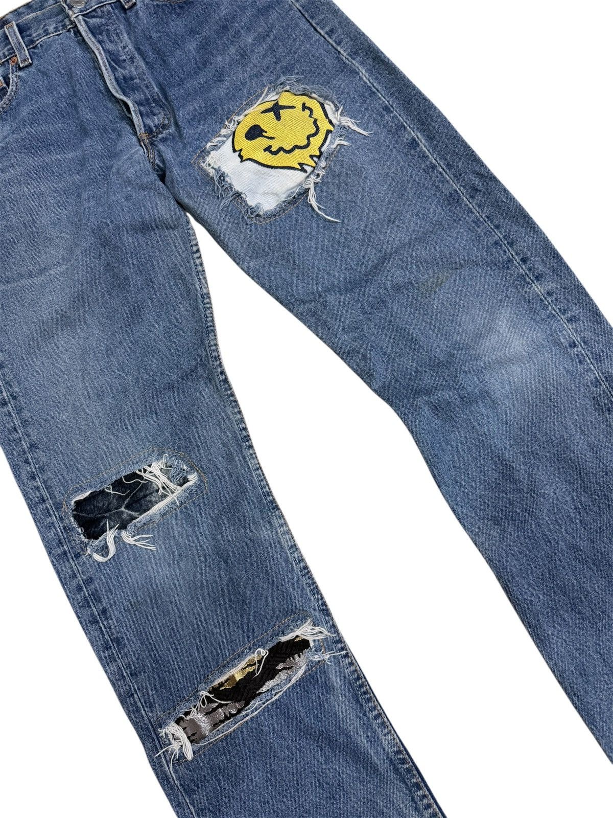 Levi's VINTAGE 90s LEVI’S 501 DISTRESSED JEANS Size US 30 / EU 46 - 4 Thumbnail