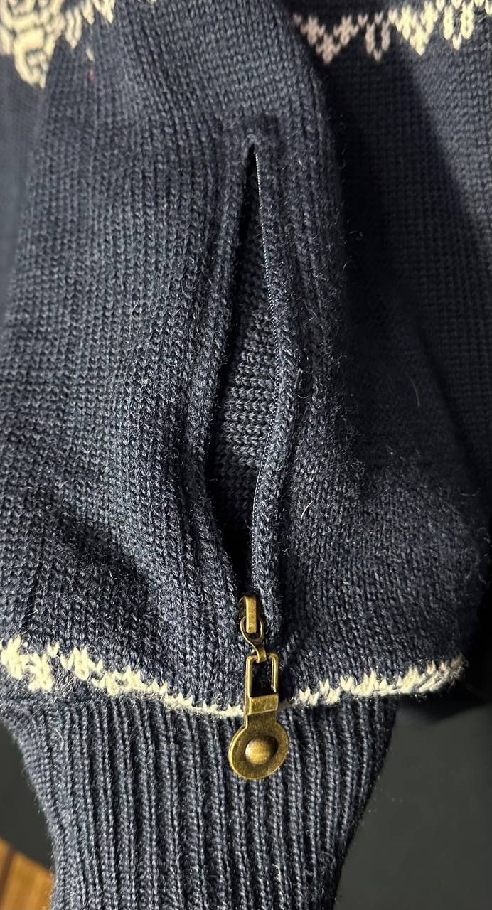 Vintage Windfjord of Norway Pure Wool Full Zip Sweater windbreaker Size US S / EU 44-46 / 1 - 4 Thumbnail