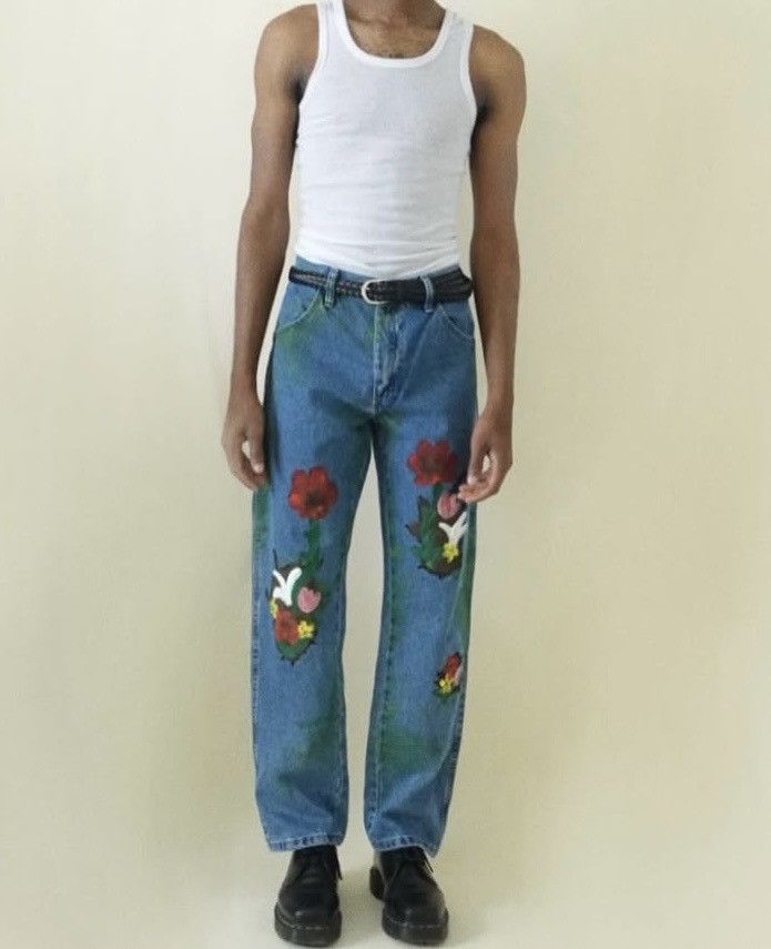 Wrangler Hand paint floral jeans Size US 32 / EU 48 - 2 Thumbnail