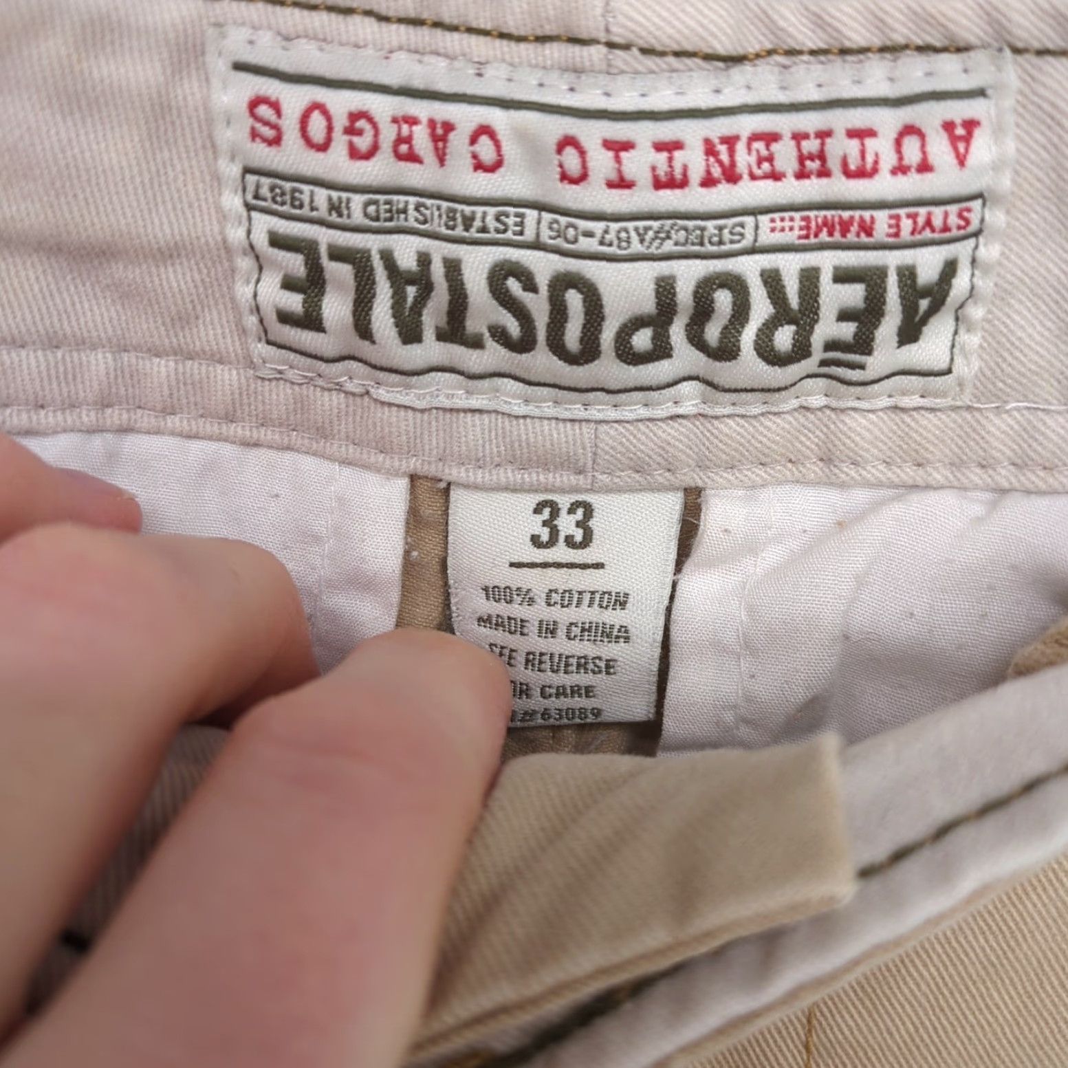 Vintage VTG Aeropostale Cargo Shorts Men 33 Khaki Baggy Y2K Distressed Paratrooper Cargo Short Men 33 Khaki Baggy Y2K Paratrooper Size US 33 - 3 Thumbnail