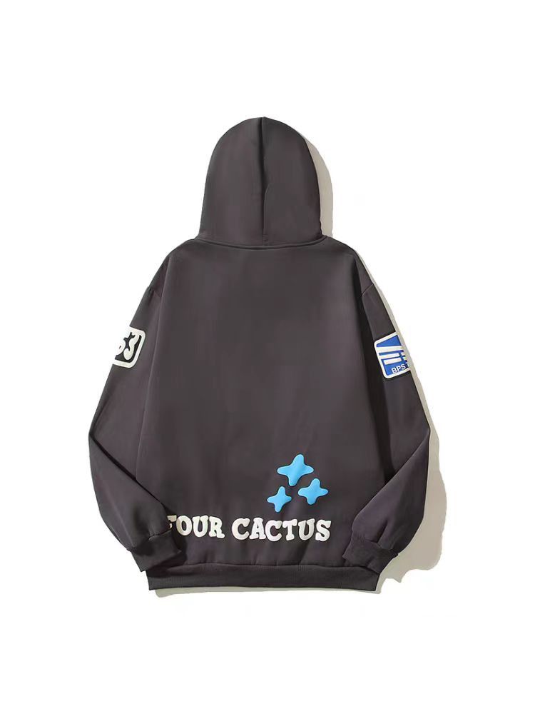 Japanese Brand × Vintage Street Retro Fun Print Loose Casual Hooded Sweatshirt Size US XL / EU 56 / 4 - 4 Thumbnail