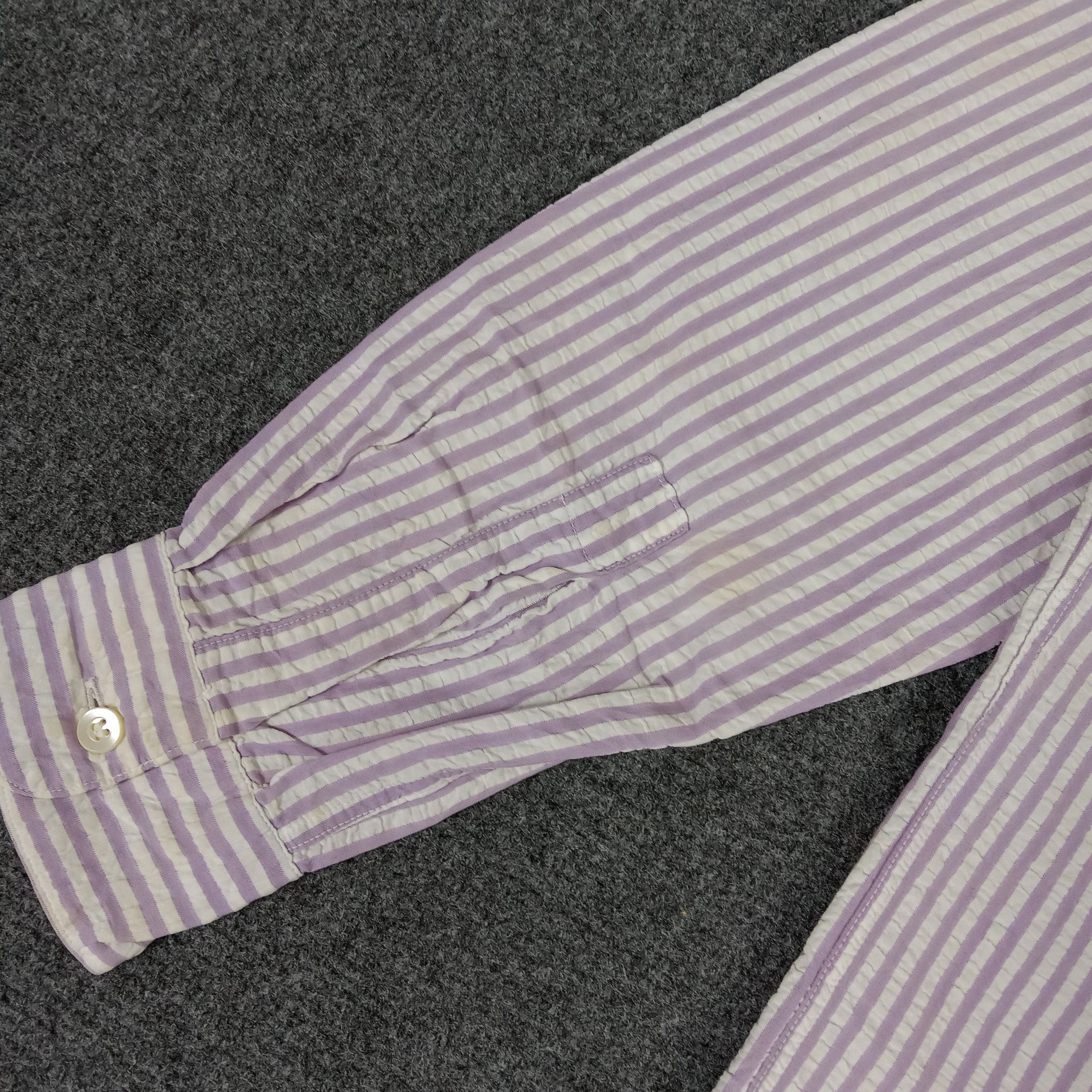 Issey Miyake × Vintage Issey Miyake Japanese Designer Strips Shirt Size US M / EU 48-50 / 2 - 6 Thumbnail