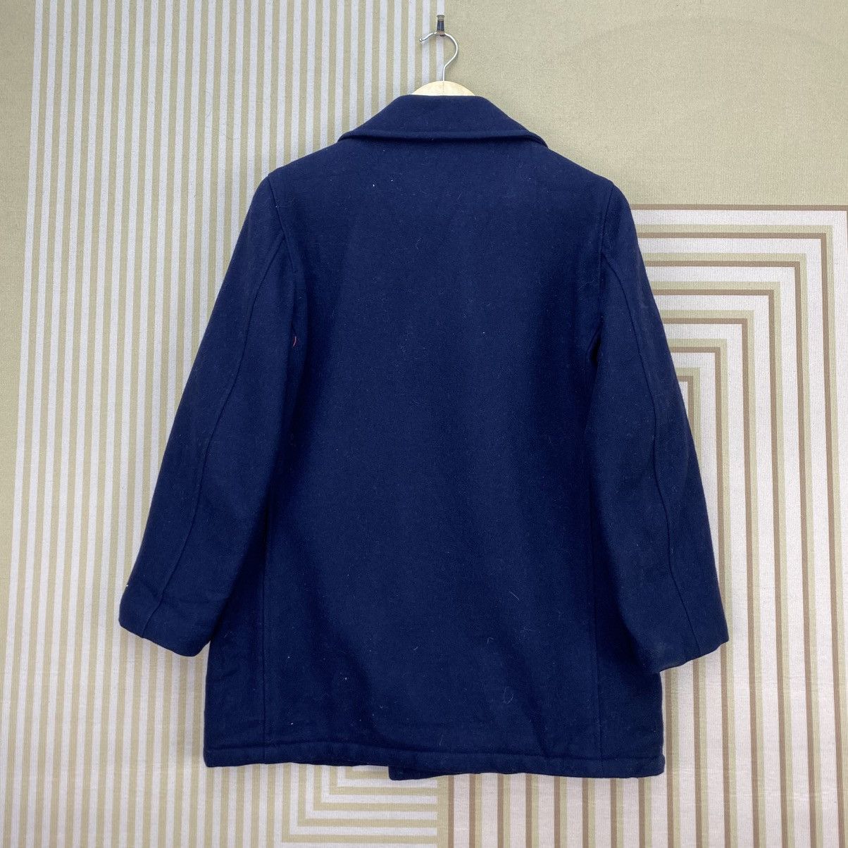 J. Press 🫶 Vintage J Press navy blue double breasted pea coat Jacket Size US M / EU 48-50 / 2 - 2 Thumbnail