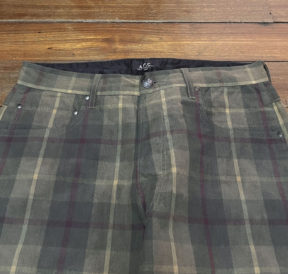 A.P.C. × If Six Was Nine × Vintage Very Rare Design Vintage Brand APC Checkered Pants 1995s Size US 32 / EU 48 - 3 Thumbnail